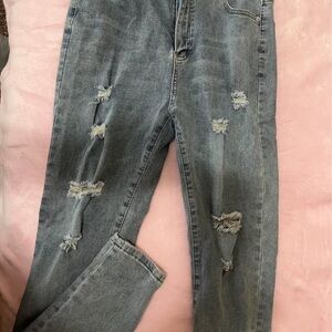 New Stylish Distressed Blue Jeans for Women SHEIN 31 - Size large